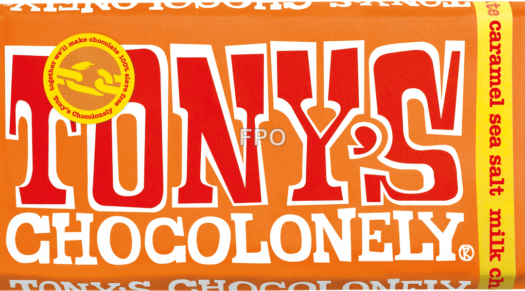 Tony's Chocolonely Milk Caramel Sea Salt 32% (180g)